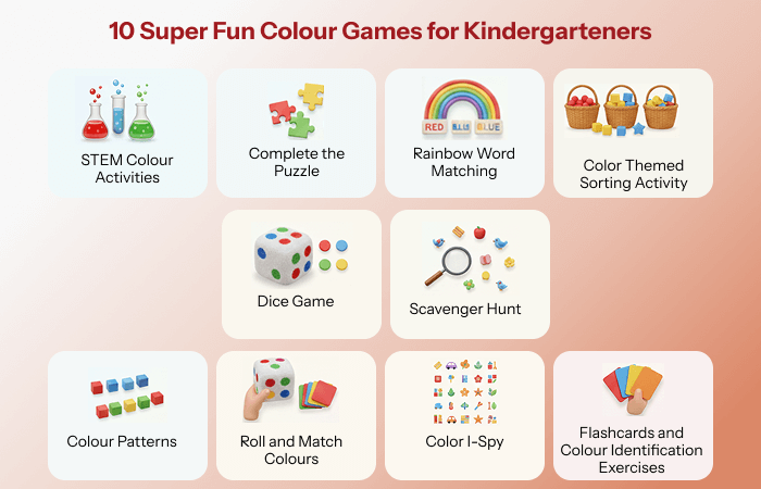10 Super Fun Colour Games for Kindergarteners